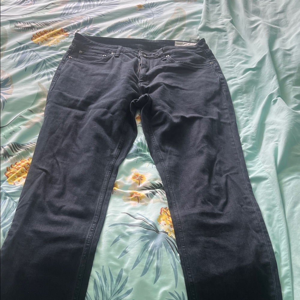 rag & bone Classic Fit Black Jeans - 34W 32L